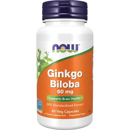 Ginkgo Biloba 60 Mg 60 Veg Caps