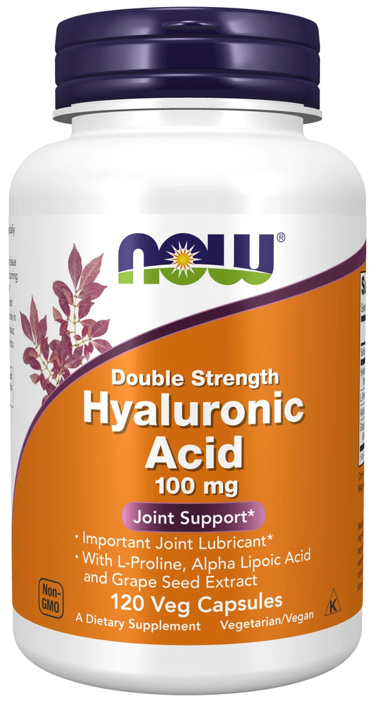Supplements, Hyaluronic Acid 100 Mg, Double Strength with L-Proline, 120 Veg Capsules