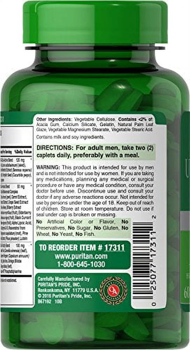 High Potency Ultra Man 50 plus Coated Caplets, 60 Count