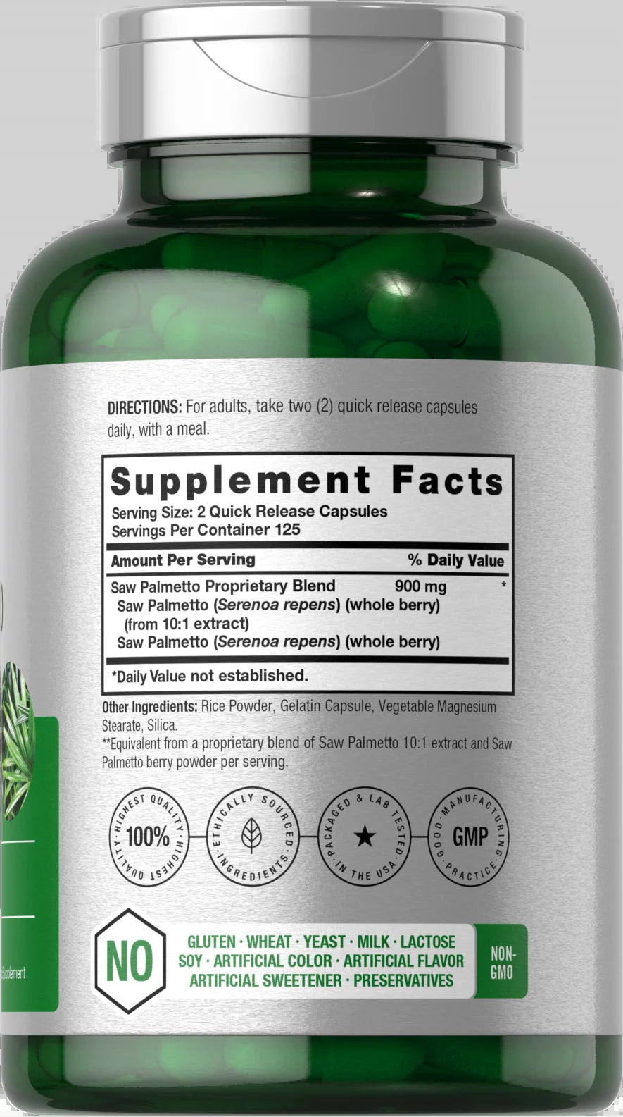 Saw Palmetto Extract | 900Mg | 250 Capsules | by