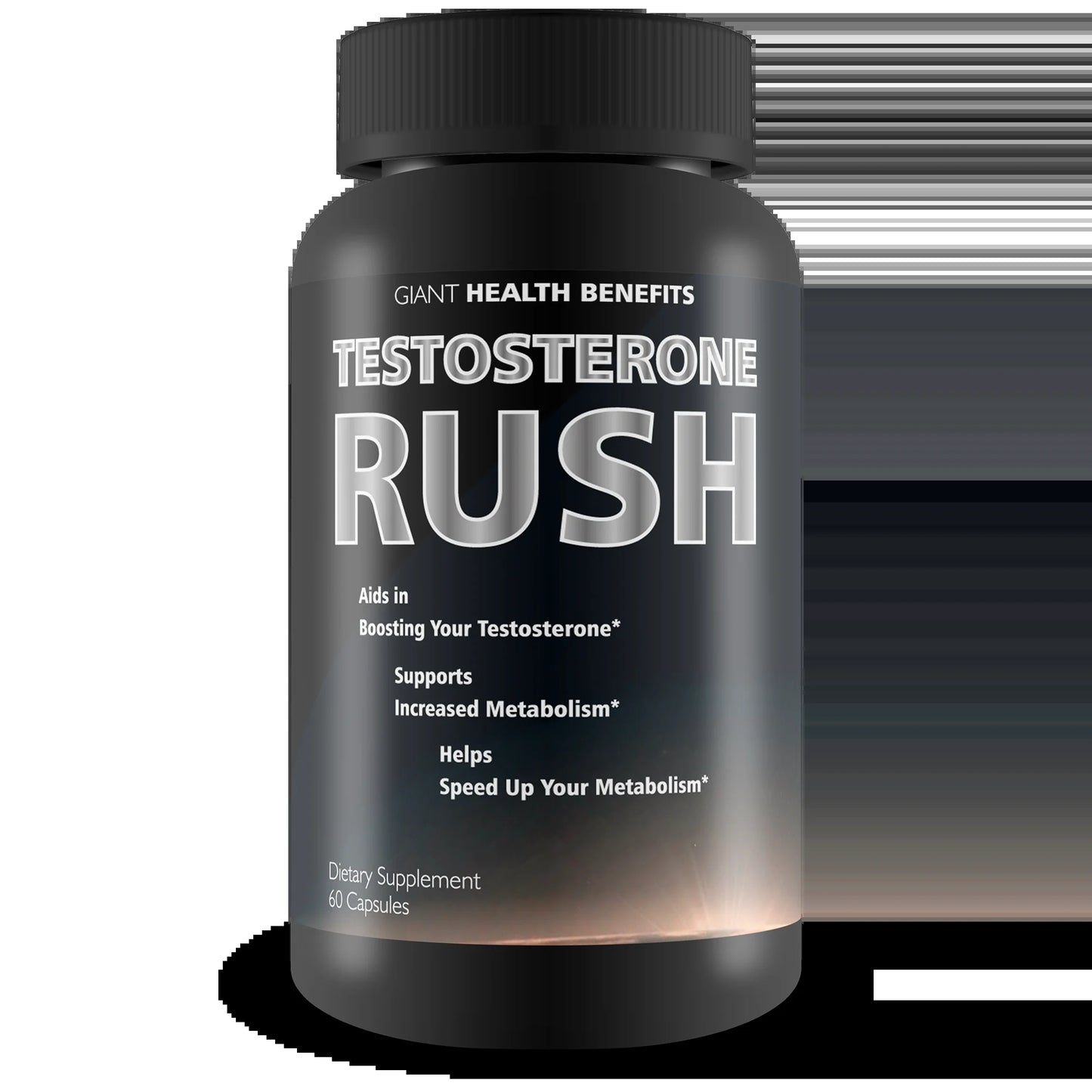Testosterone Rush by  - Helps Increase Energy, Muscle Mass, Stamina and Weight Loss - Testosterone Booster for Men - 60 Capsules