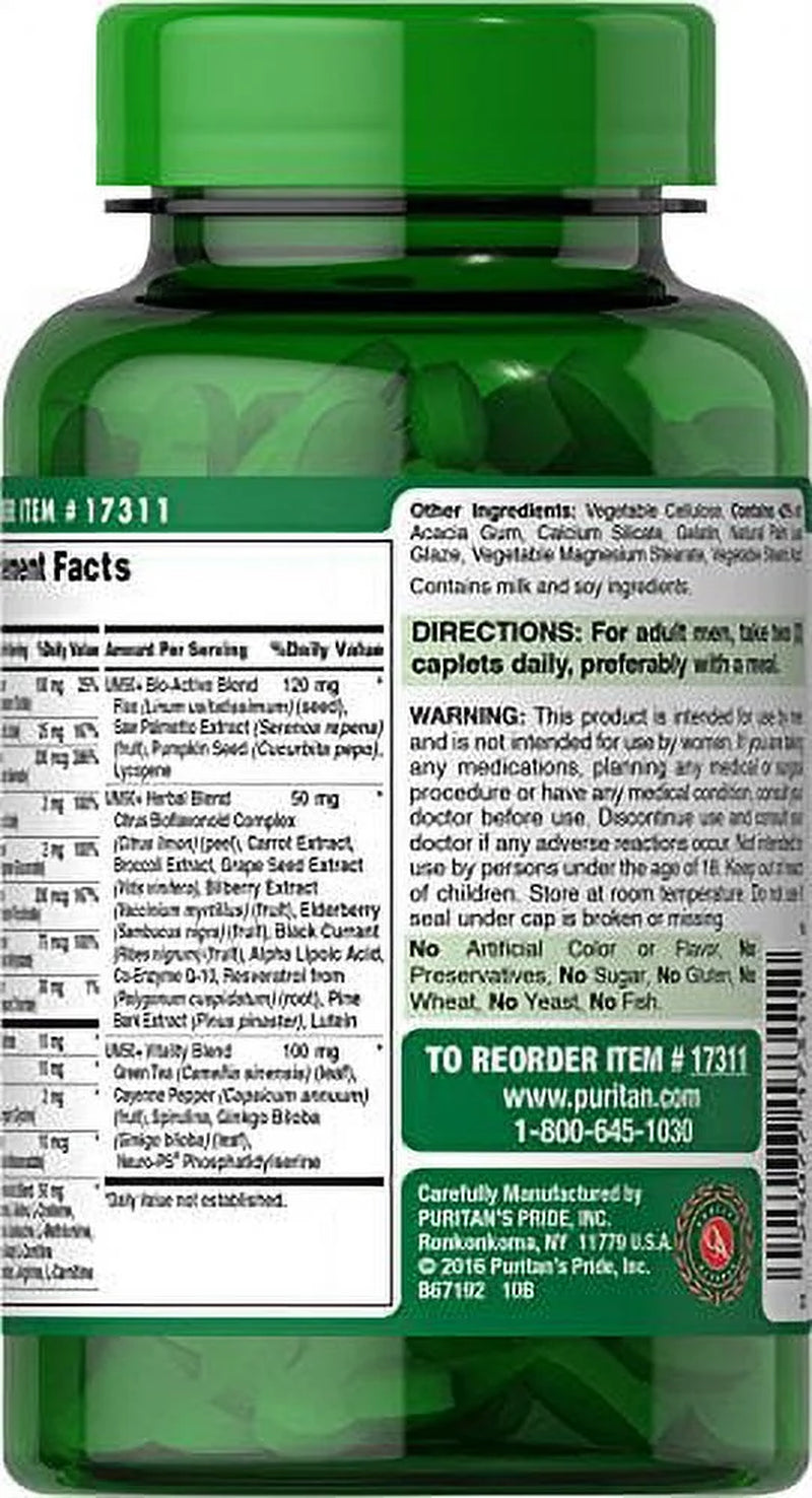 High Potency Ultra Man 50 plus Coated Caplets, 60 Count