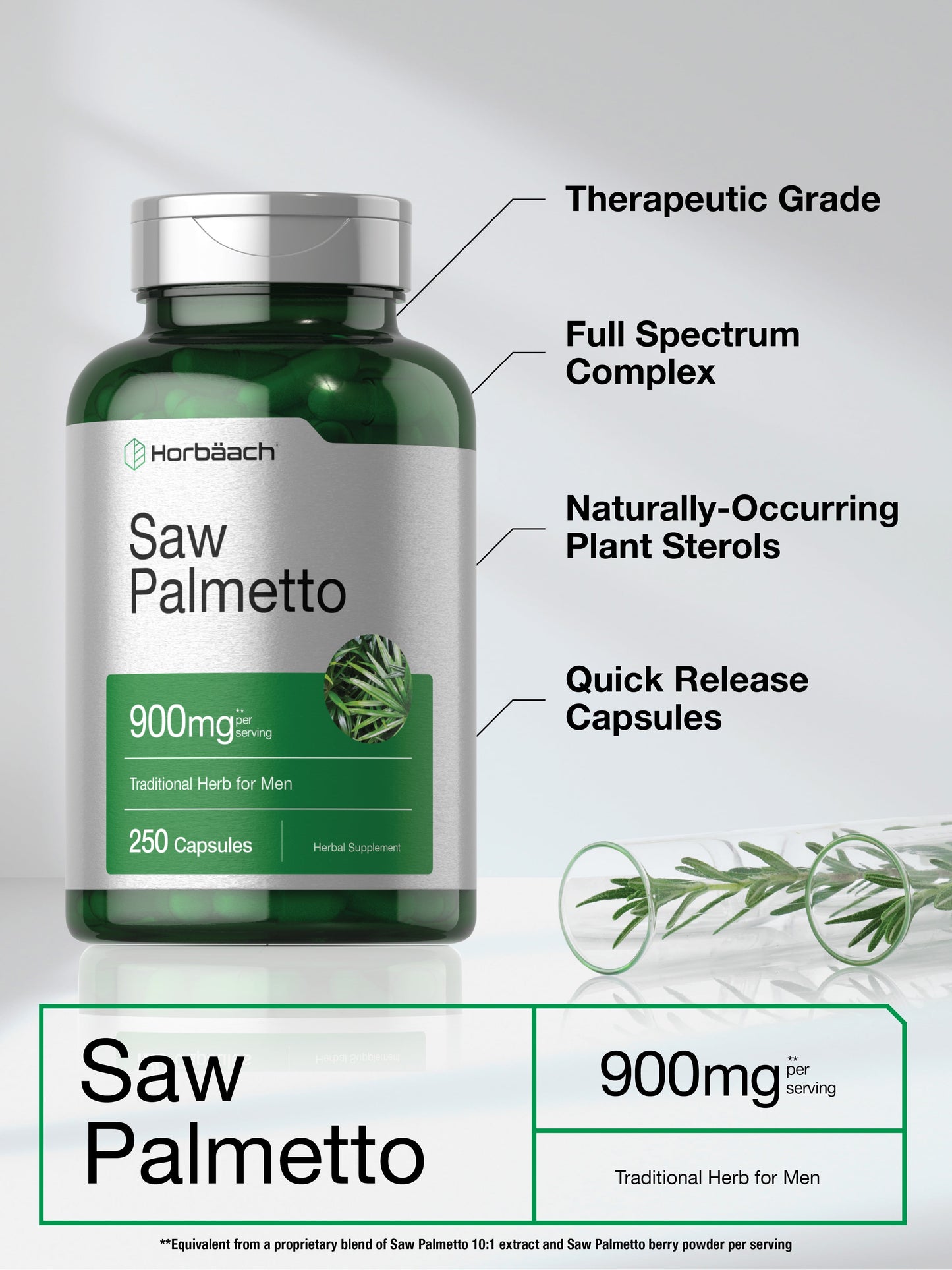 Saw Palmetto Extract | 900Mg | 250 Capsules | by