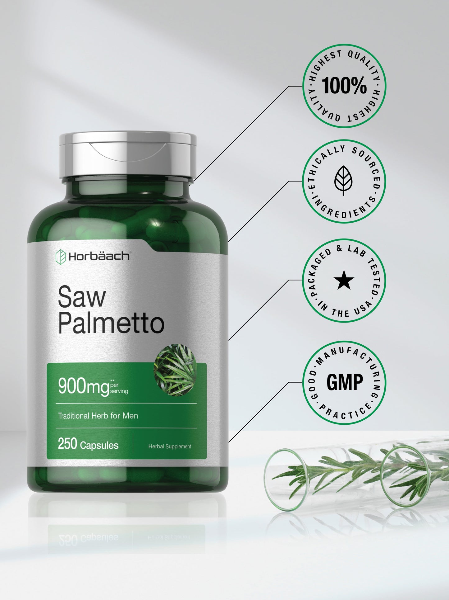 Saw Palmetto Extract | 900Mg | 250 Capsules | by