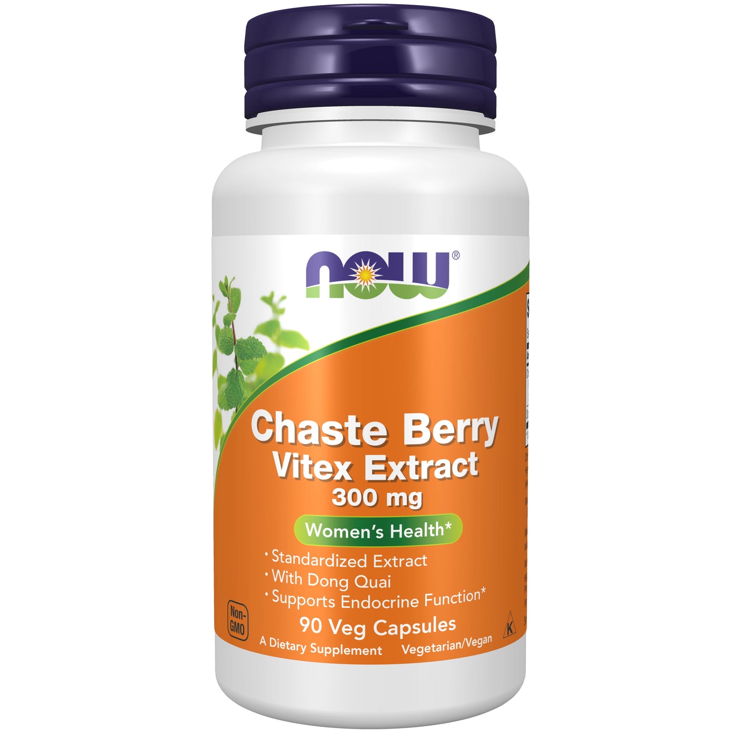 Supplements, Chaste Berry Vitex Extract 300 Mg with Dong Quai, Women'S Health*, 90 Veg Capsules