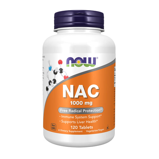 Supplements, NAC (N-Acetyl-Cysteine) 1,000 Mg, Free Radical Protection*, 120 Tablets