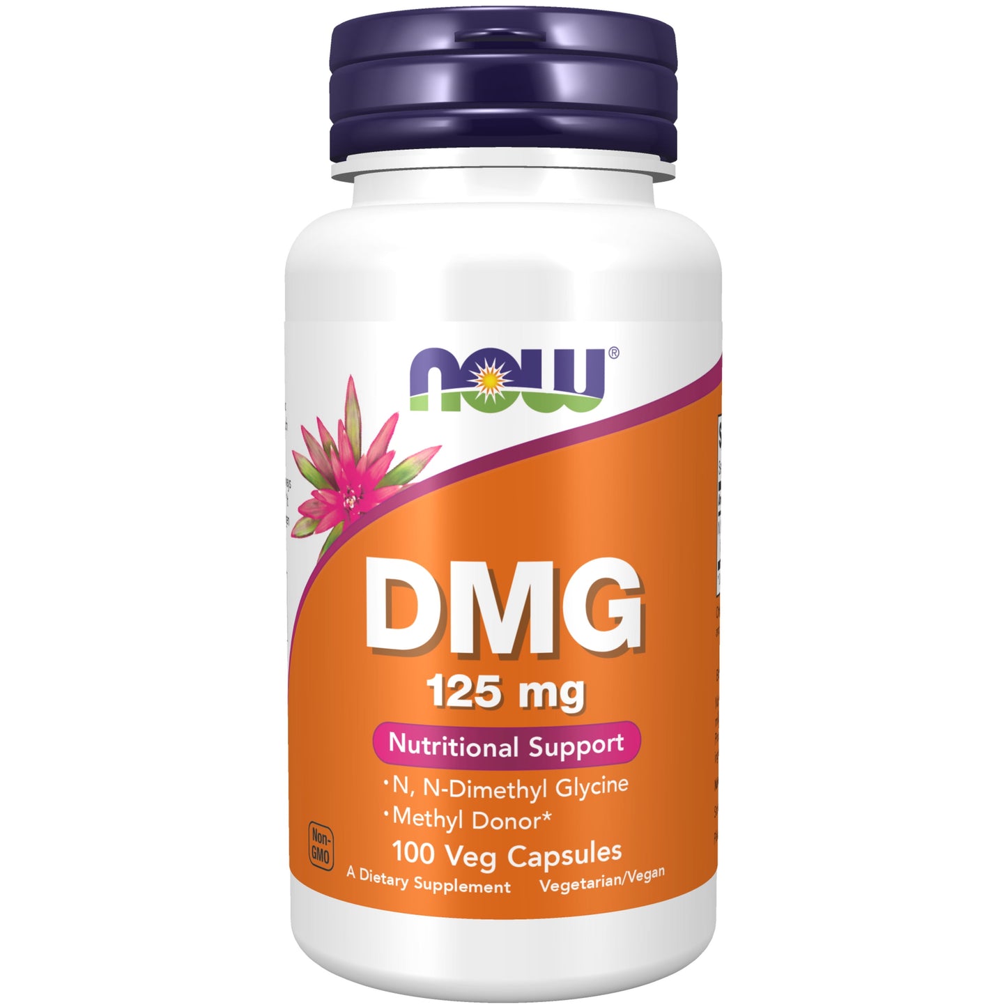Supplements, DMG (N-Dimethyl Glycine) 125 Mg, Nutritional Support, 100 Veg Capsules