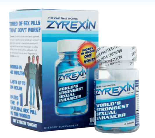 Zyrexin World's Strongest Sexual Enhancer Tablets