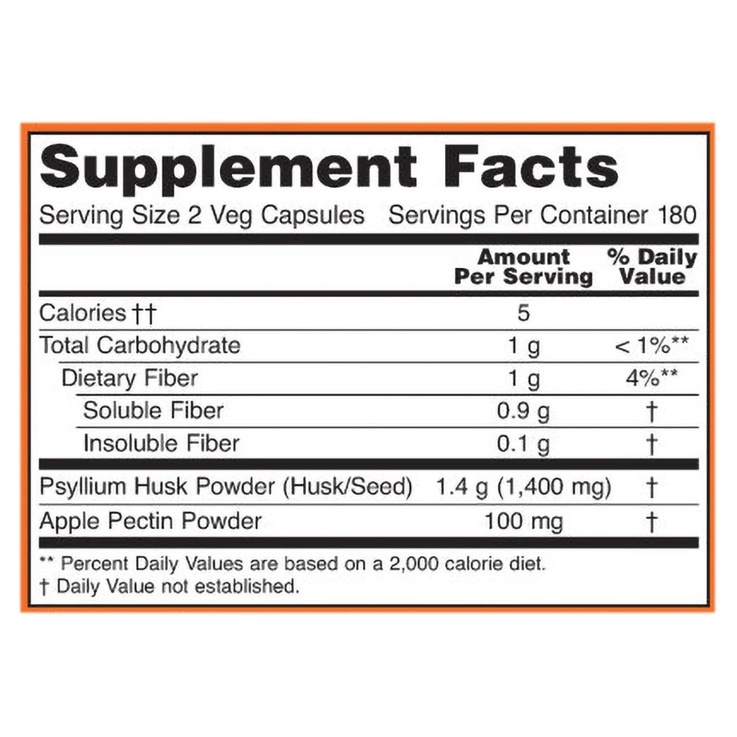 Psyllium Husk 700 Mg - 360 Veg Capsules