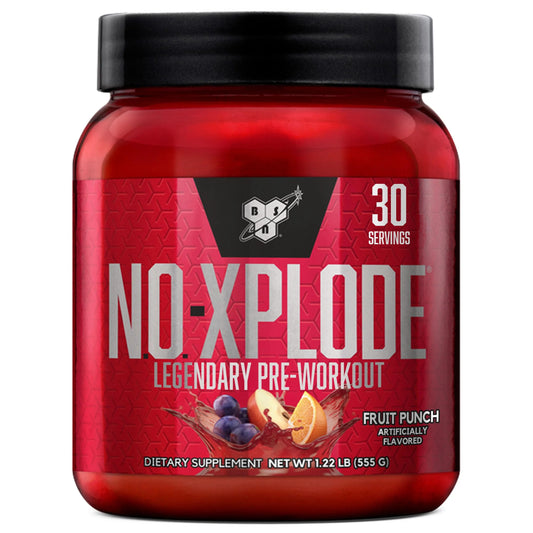 N.O Xplode Pre-Workout Powder, Fruit Punch, 30 Servings