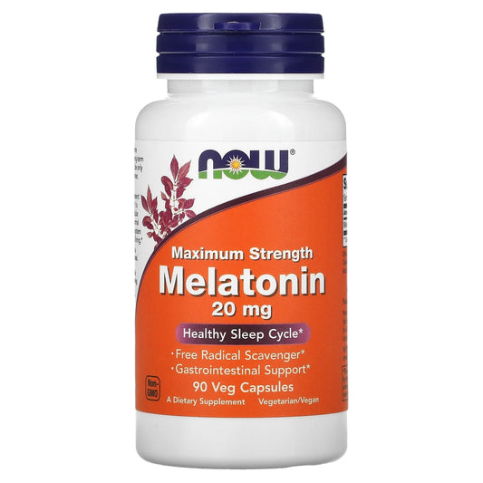 Maximum Strength Melatonin, 20 Mg, 90 Veg Capsules